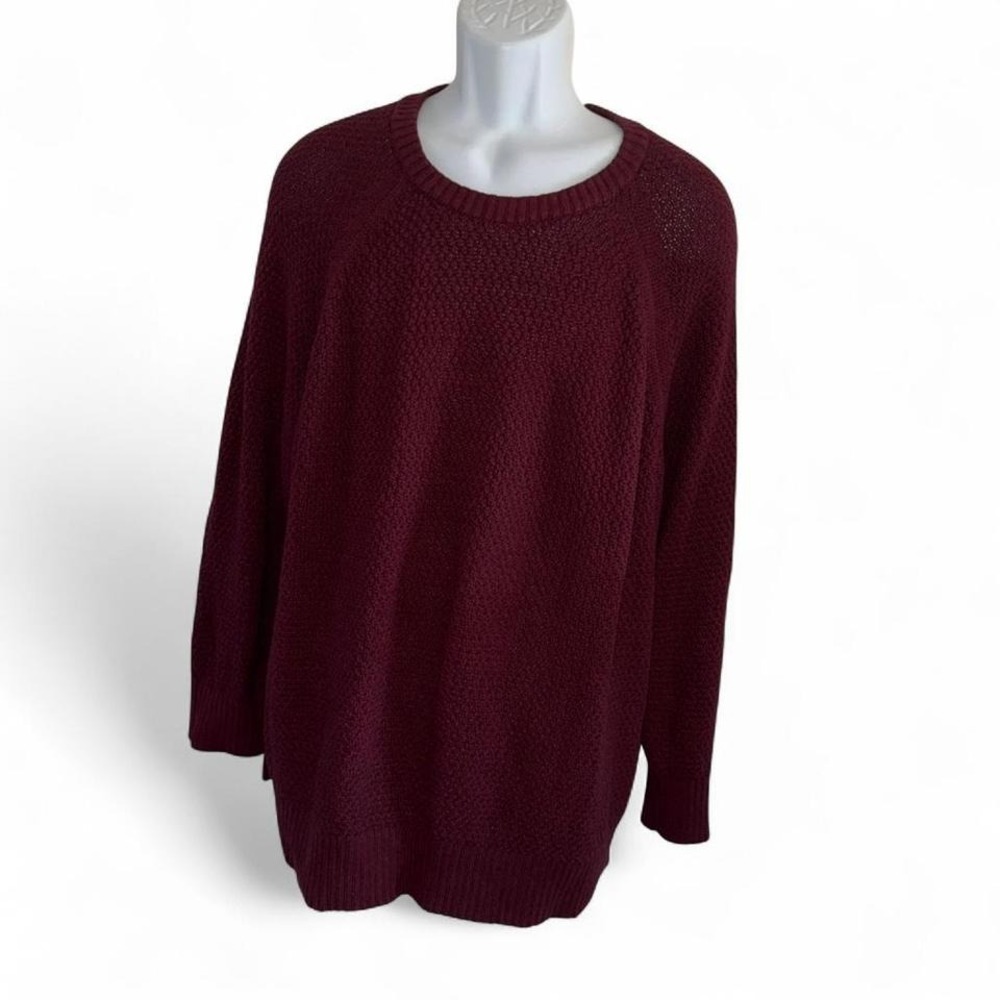 OLD NAVY MODERATE/HEAVYWEIHT‎ BURGUNDY WINE CREWNECK SWEATER MENS/UNISEX XL